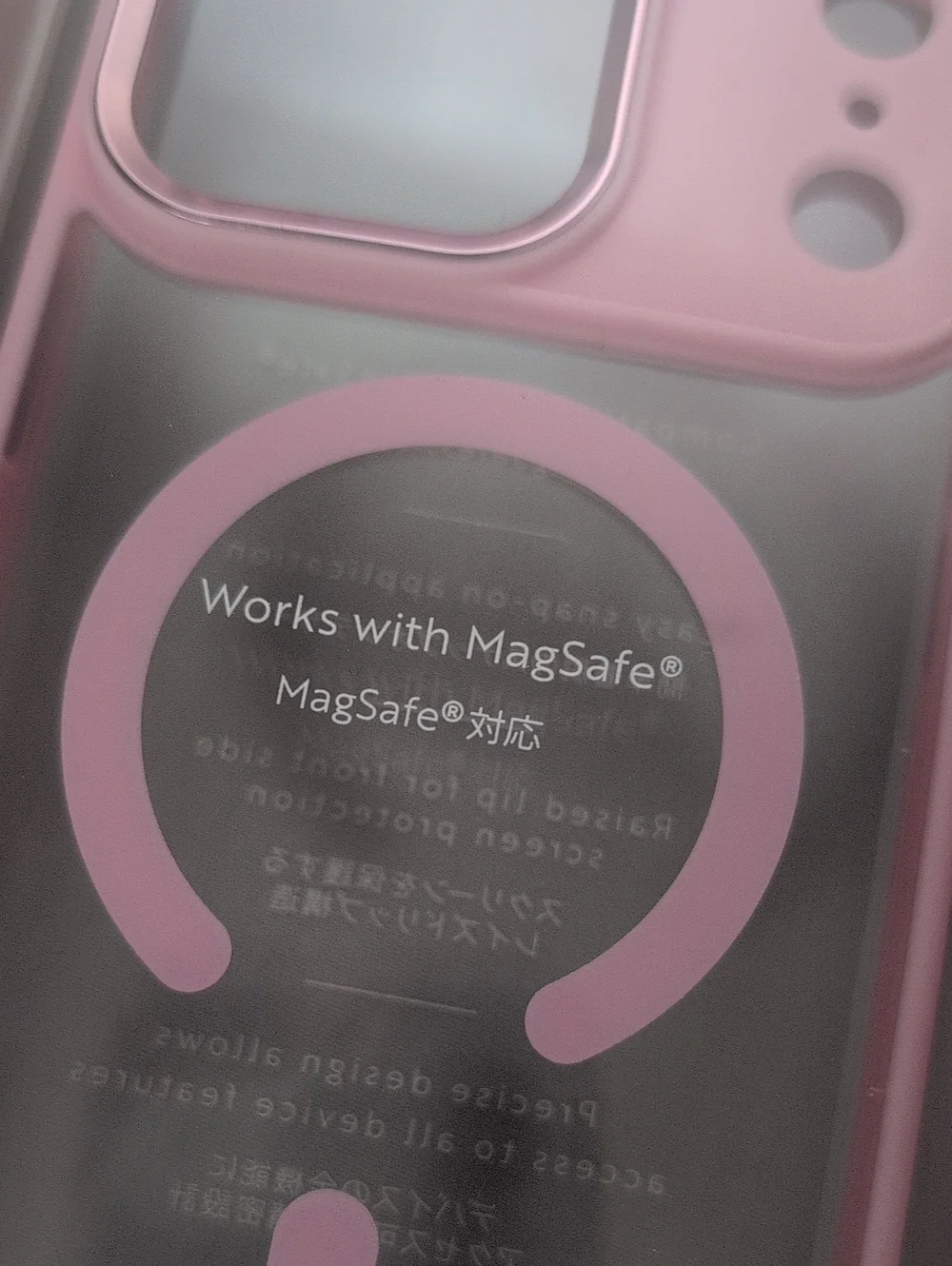 MVMT Pink & Clear Magnetic Defender iPhone 17 Pro Max Phone Case
